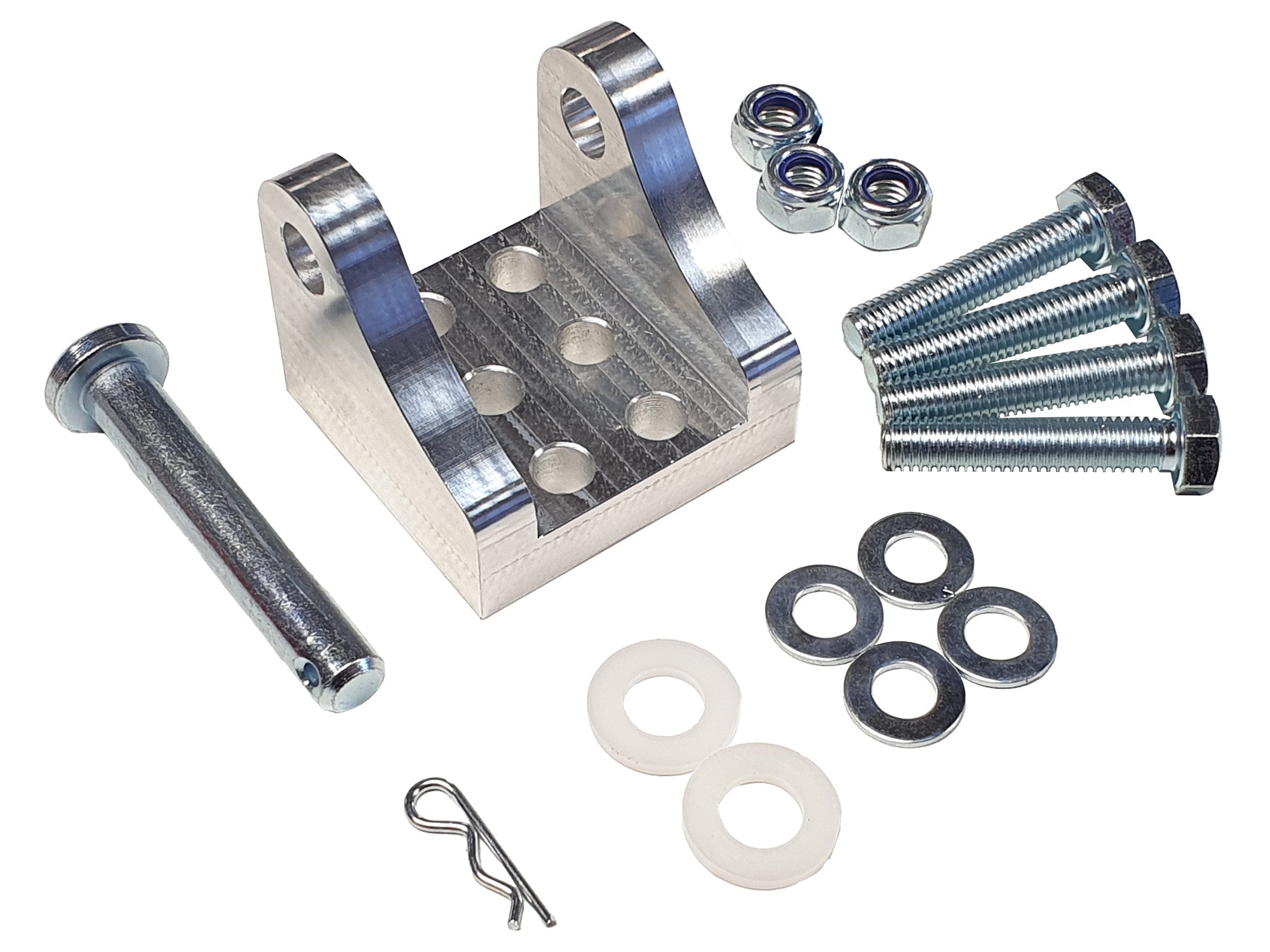 10mm Pin Machined Aluminium Actuator Mounting Bracket – Gimson Robotics