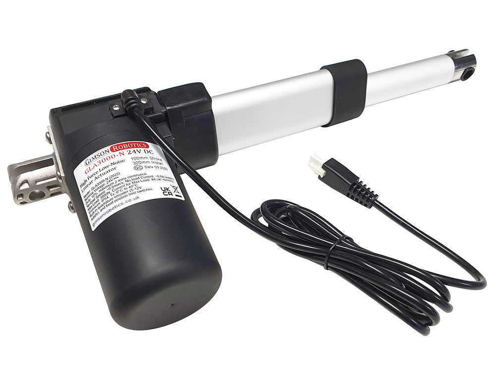 GLA3000-N 24V DC Low-Noise Linear Actuator with Encoder – Gimson Robotics