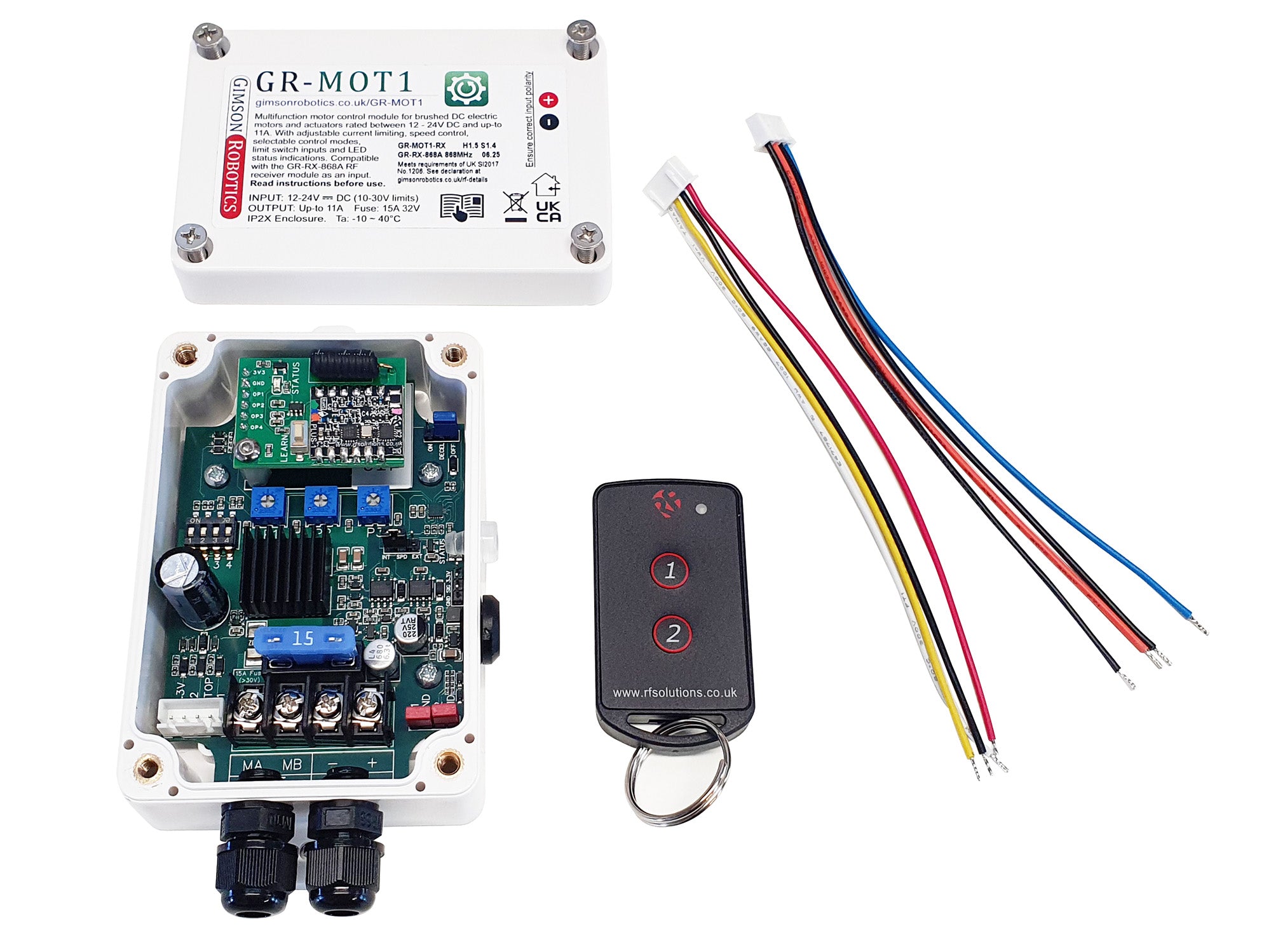 Dcm Motor Control Module GR-MOT1 General Purpose Motor Control Module (12-24V DC) – Gimson Robotics