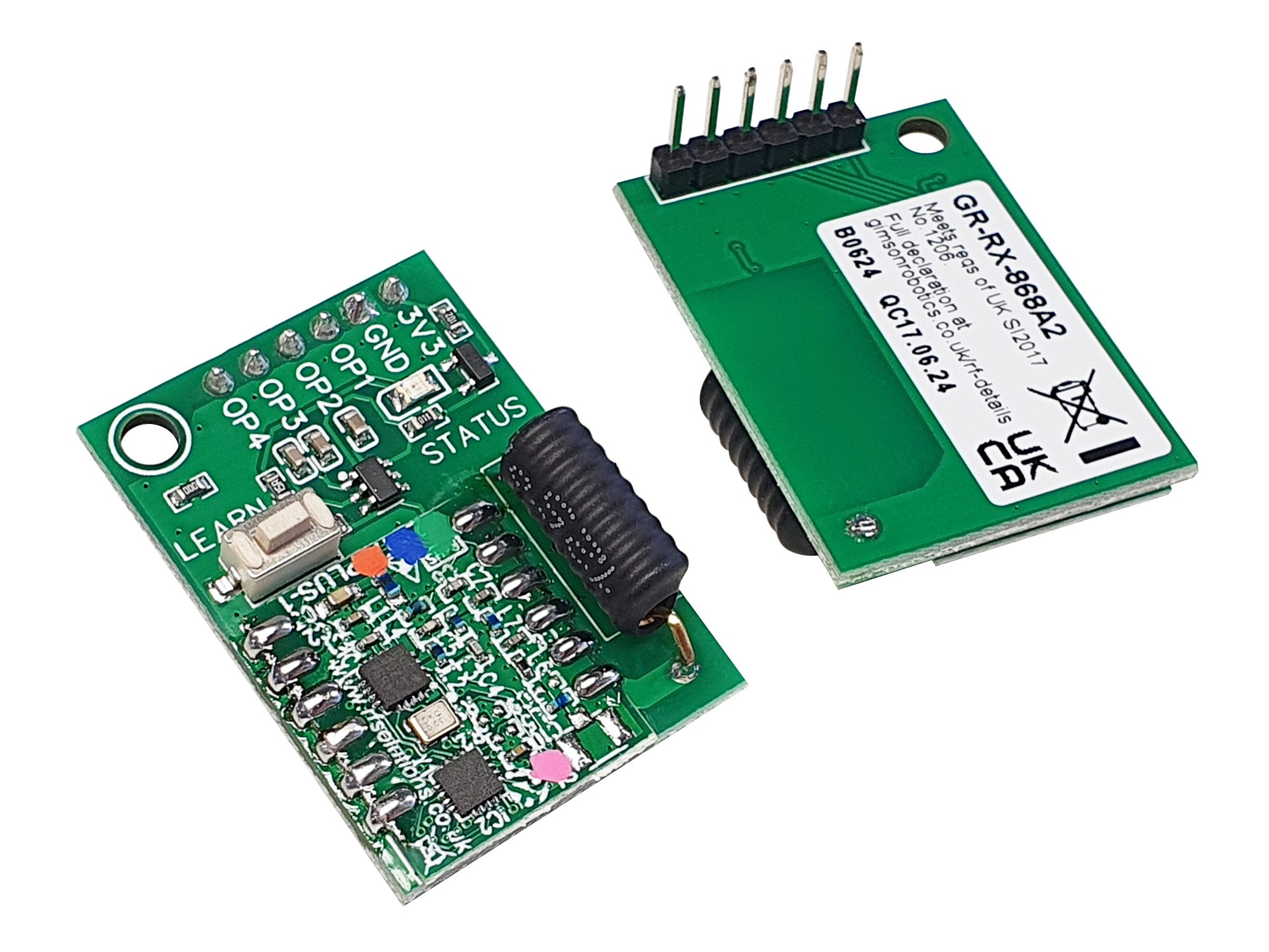 GR-RX-868A2 868MHz Receiver (ZPT-8RS module interface) – Gimson Robotics