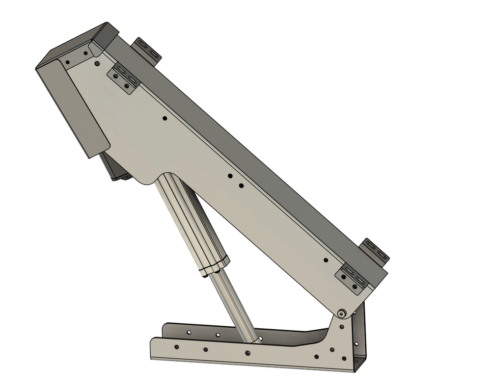 CAD render of a linear actuator