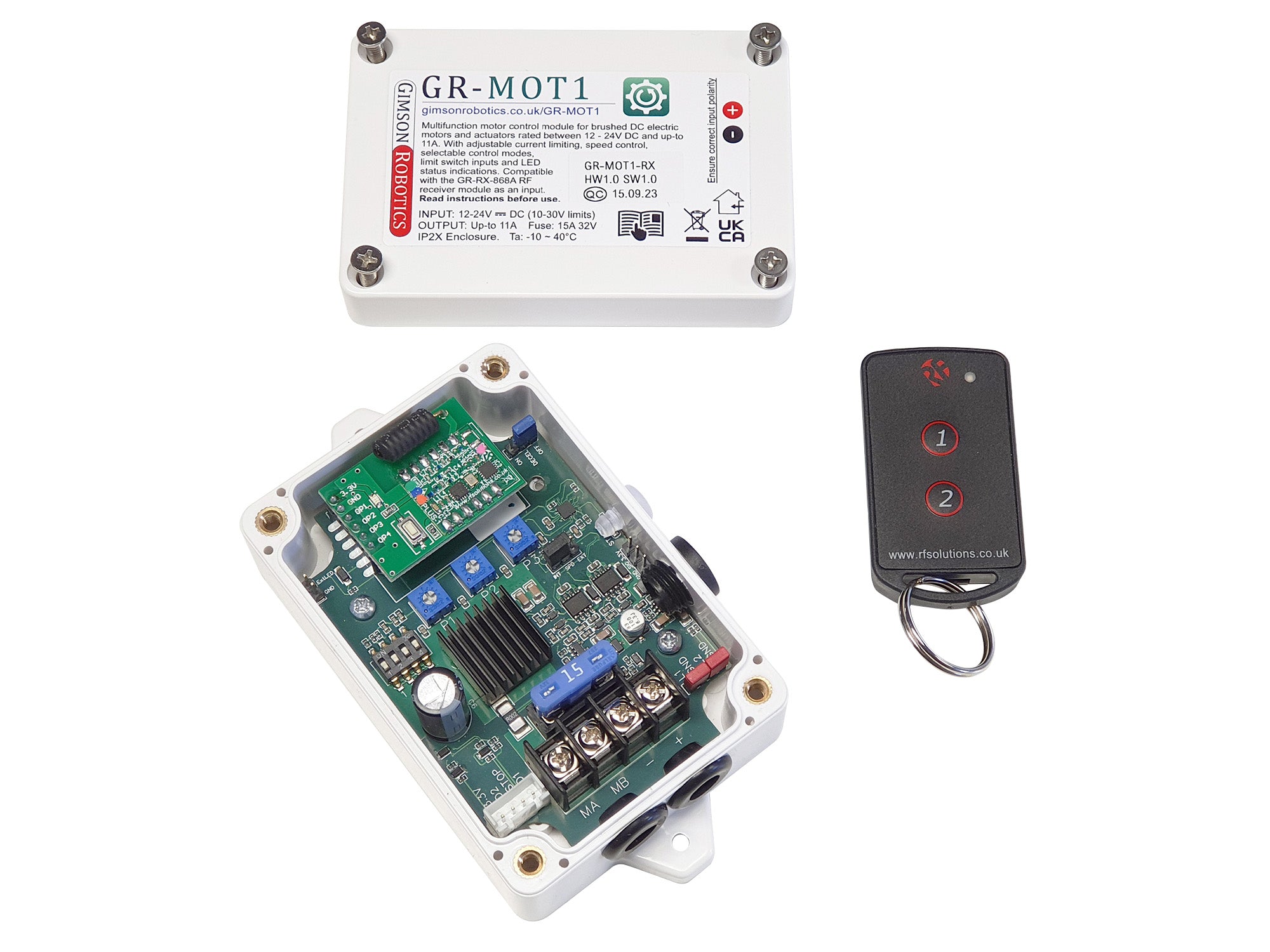 Parts G941 Motor Control Module GR-MOT1 General Purpose Motor Control Module (12-24V DC) – Gimson Robotics