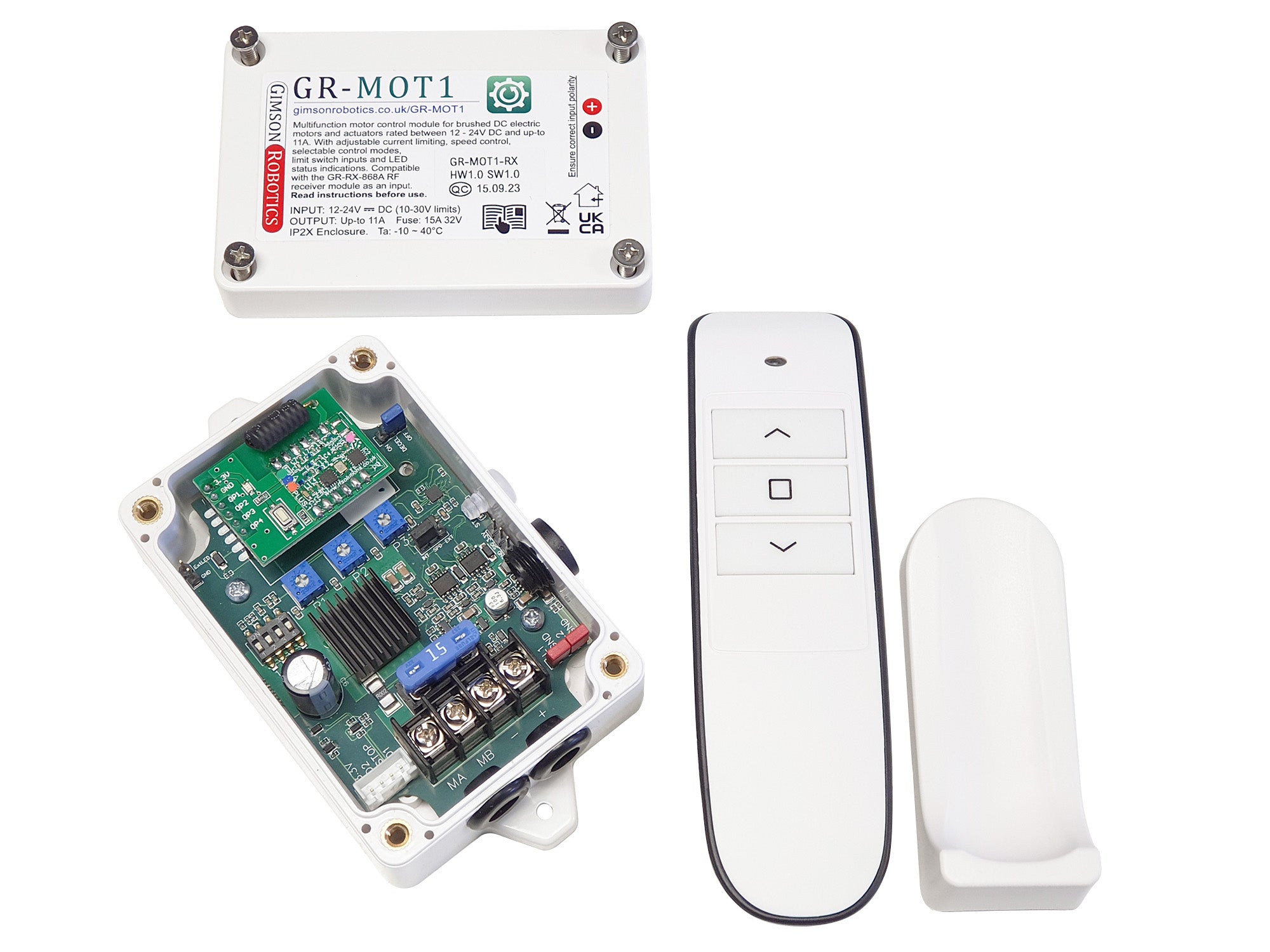 GR-MOT1 General Purpose Motor Control Module (12-24V DC) – Gimson Robotics